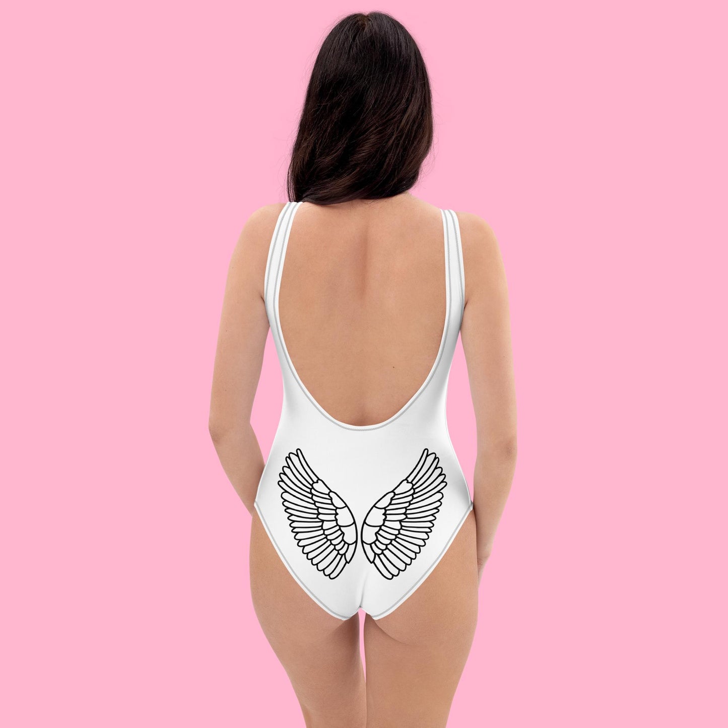 White "Angel Wings" One-Piece Swimsuit