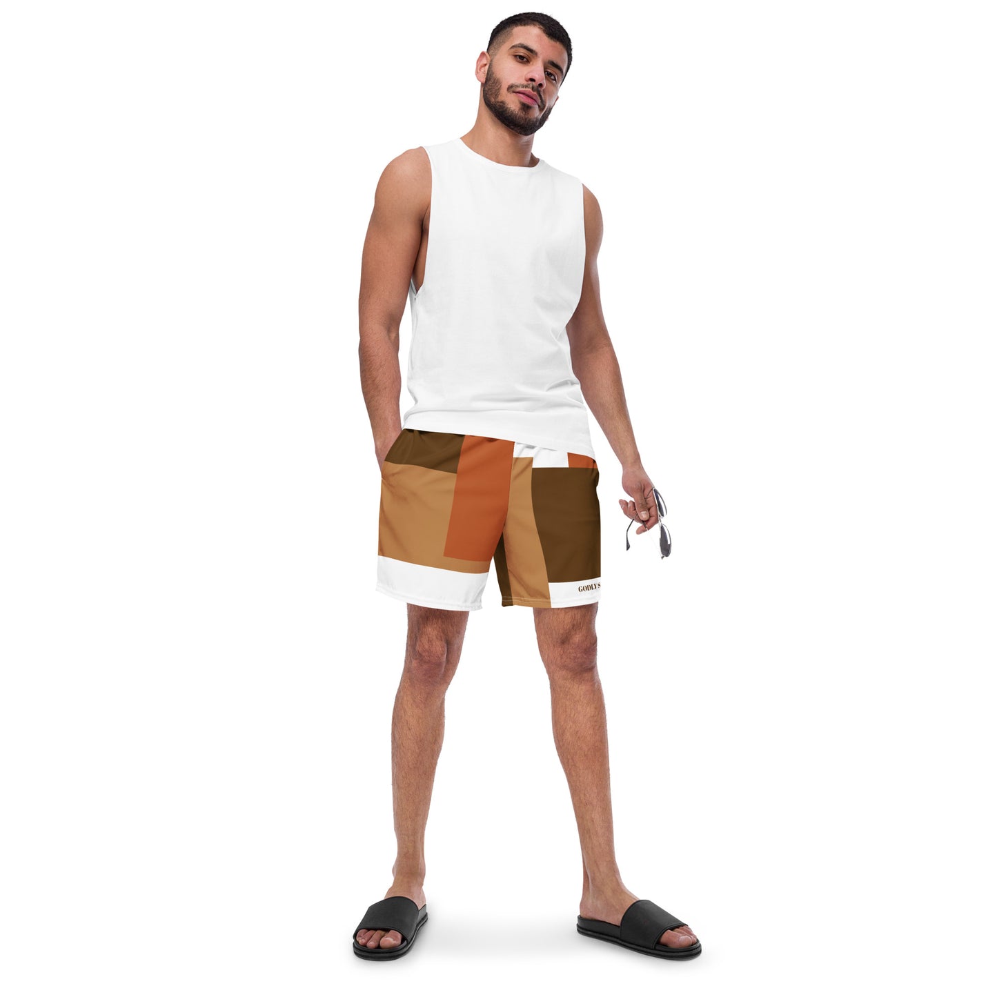 "Color Blocked" Men's swim trunks