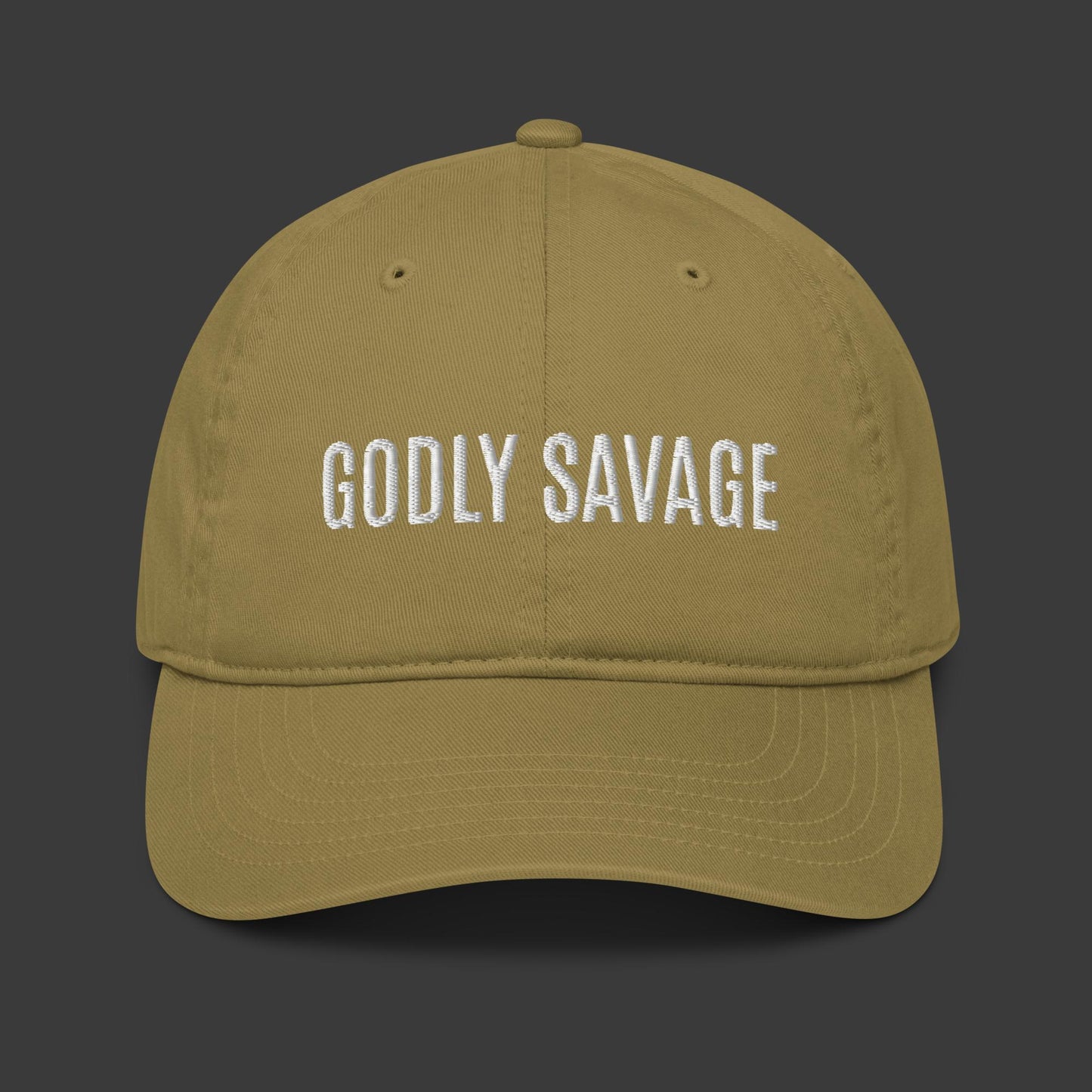 "Godly Savage" Organic dad hat