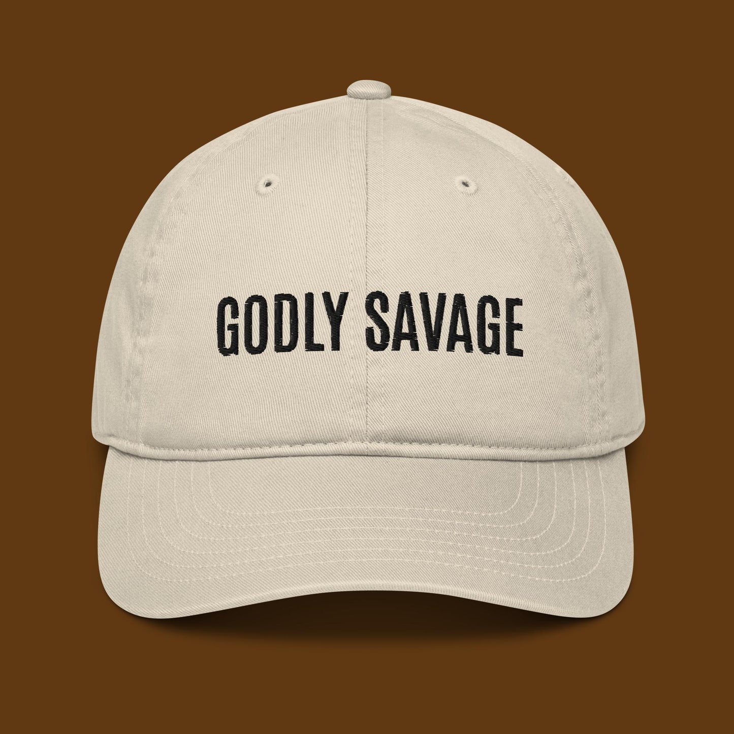 "Godly Savage" Organic dad hat